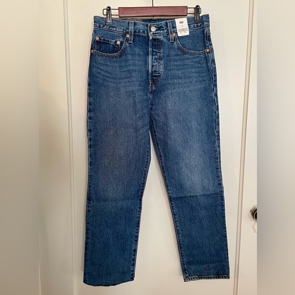 NWT 501 Original Cropped Women’s Jeans 28 x 28” - Picture 4 of 8